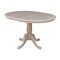 International Concepts Round 36 in Rd Top Pedestal Table, 12 in Leaf, 28.9 inH, Dining Ht, Washed Gray Taupe, 36 W, 48 L, Wood K09-36RXT - alternate 4